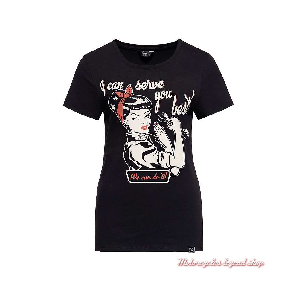 T- shirt I can serve you King Kerosin femme - Motorcycles Legend shop