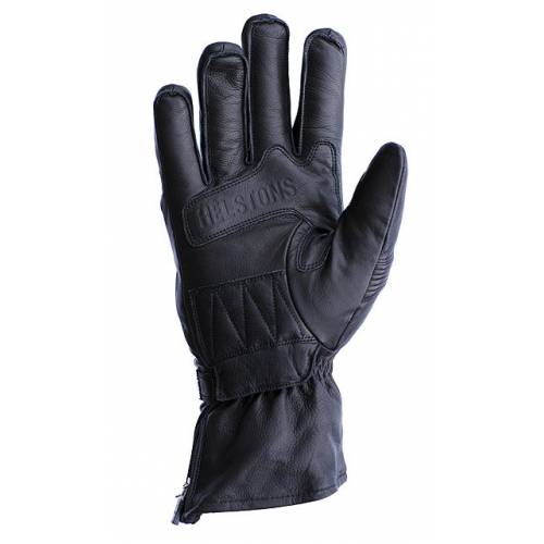 Gants cuir Titan d&#039;hiver homme, noir, manchette 3/4, coque aux phalanges, Helston&#039;s