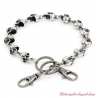 Chaine de porte monnaie Skull