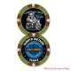 Jetons de Poker Bigoud H-D Quimper olive/marron