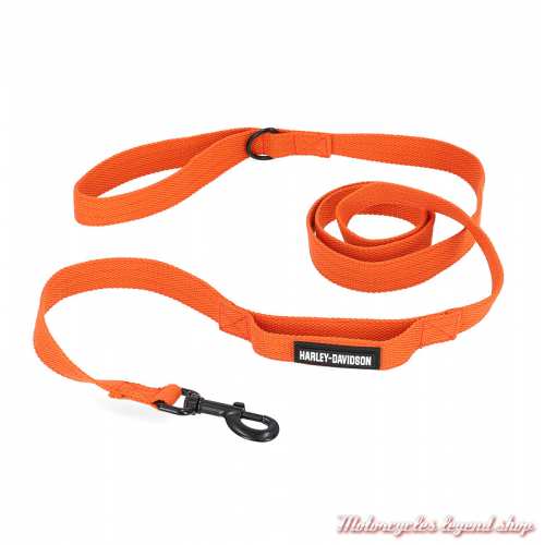 Laisse orange pour chien Harley-Davidson