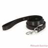 Laisse cuir noir pour chien Harley-Davidson