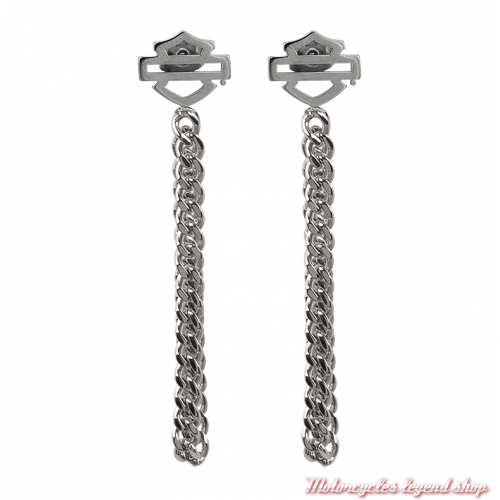 Boucles d'oreilles Chain Bar & Shield Harley-Davidson