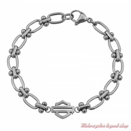 Bracelet acier Ball & Bar Oval Harley-Davidson femme