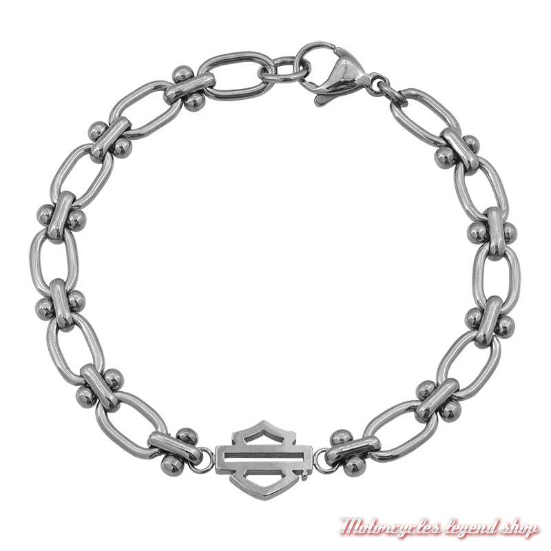 Bracelet acier Ball & Bar Oval Harley-Davidson femme HSB0273