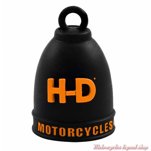 Clochette black &amp; orange Harley-Davidson, mat, dos, Harley-Davidson HRB130