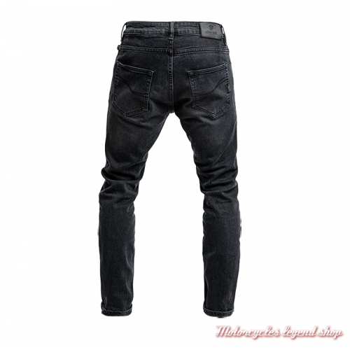 Jeans Pioneer Mono Used Black John Doe homme, protections genoux et hanches, dos, MJDD2021