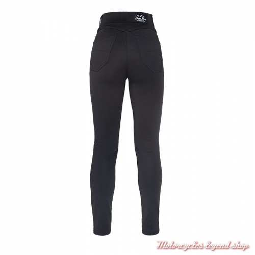 Jeggy Mono Black John Doe femme, protections genoux et hanches, dos, MJDJ3001