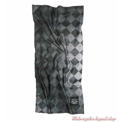 Tube Heritage Flag Black John Doe, damier, microfibre, noir, gris, JDT7008