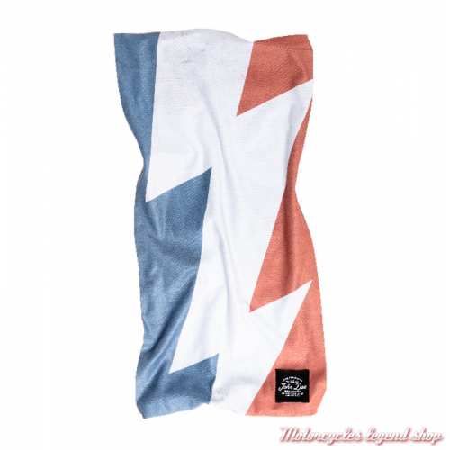 Tube United Flash big John Doe, éclair, microfibre, bleu, blanc, rouge, JDT7019