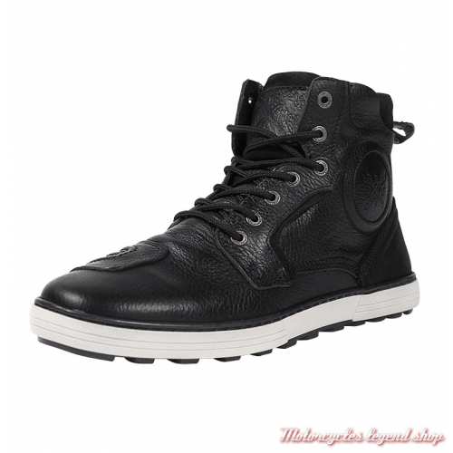 Chaussures Shifter Black XTM John Doe homme, étanche, cuir noir, lacets et zip, CE, JDB1011