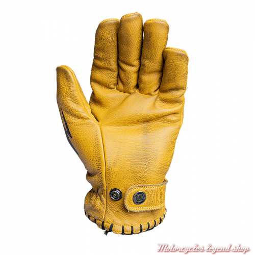 Gants cuir Coyote Yellow Black John Doe, aspect vieilli, CE, paume, JDG7043