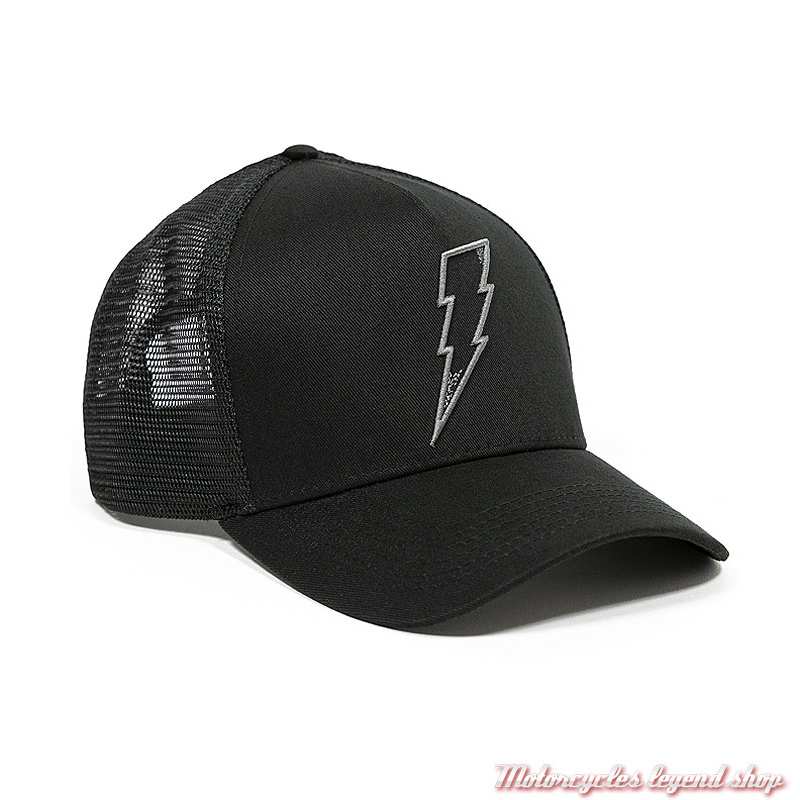 Casquette Hat Flash John Doe noir, coton, et maille, JDP1007