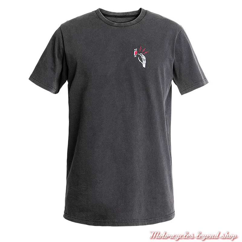 T- shirt Ride on Fade Out John Doe homme, noir, vintage, manches courtes, coton, JDS7075