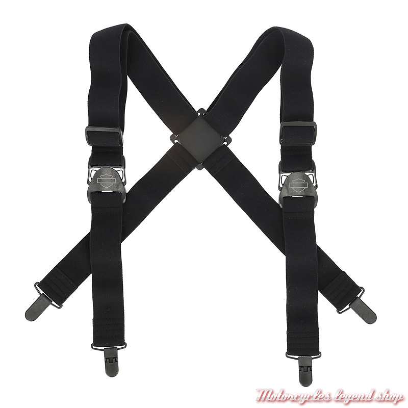 Bretelles Bar & Shield ajustables Harley-Davidson, noir, MAU500/081S 