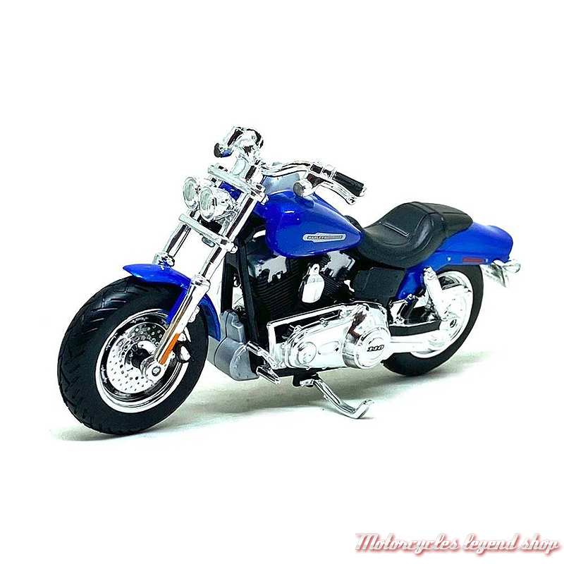 Miniature FXDFSE CVO Fat Bob Harley-Davidson, bleu, échelle 1/18, 31360 serie 42
