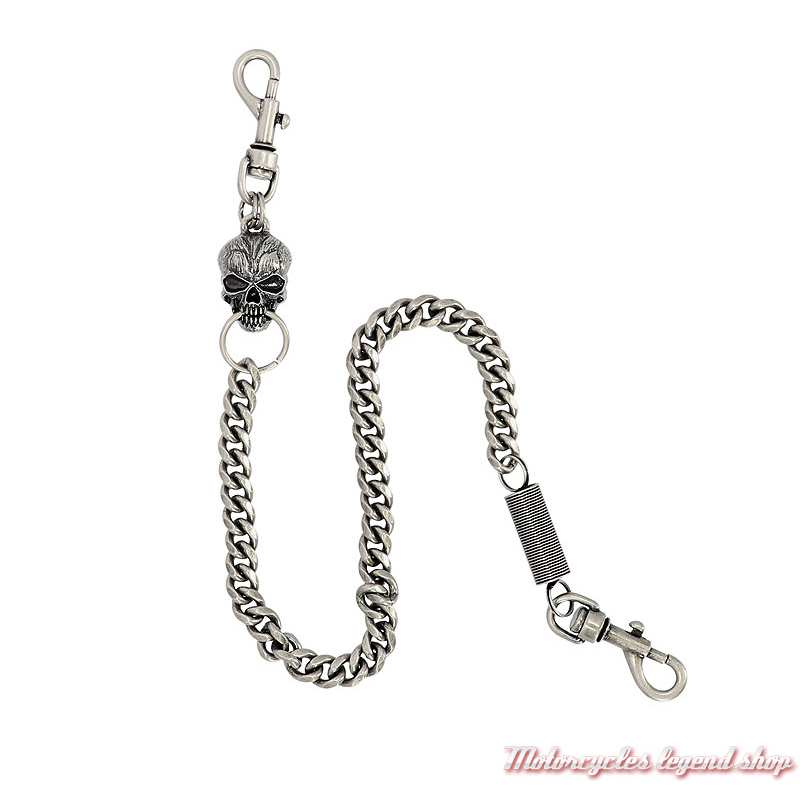 Chaine de portefeuille crâne sculpté Harley-Davidson, 60 cm, MAU301/61