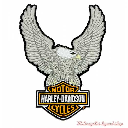 Patch Eagle Bar & Shield Harley-Davidson 26 cm, brodé, à coudre, 8011604