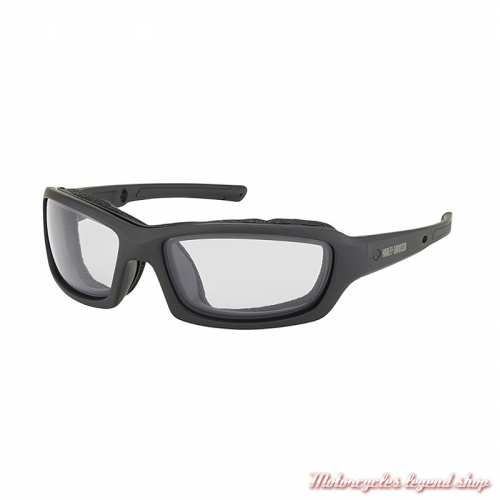 Lunettes photochromiques Gym Time Harley-Davidson, slim, noir mat, verres gris, HZ0003-02A