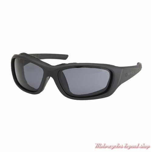 Lunettes solaire Majestic Harley-Davidson, noir mat, verres fumés, HZ0006-02A