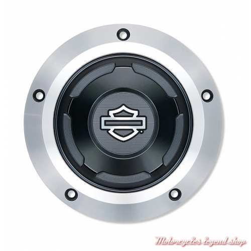 Trappe d'embrayage Switchback Harley-Davidson, Softail, Dyna Wide Glide, alu, noir, 25701522