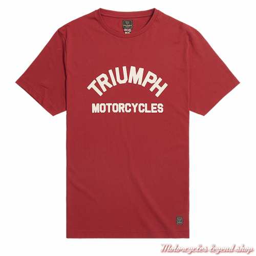 Tee-shirt Burnham rouge homme Triumph