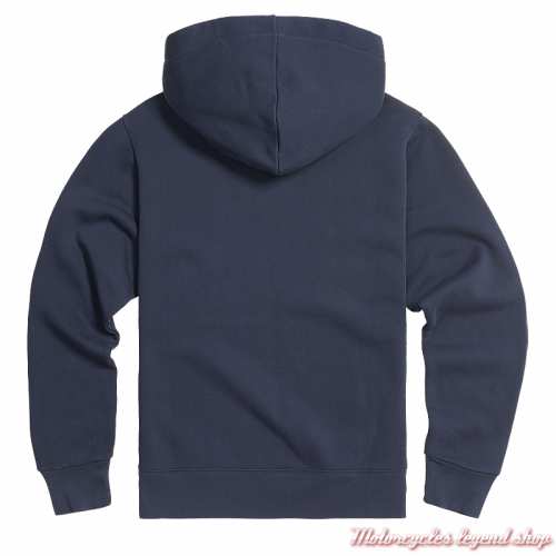 Sweatshirt Carrick bleu Navy homme Triumph, à capuche, noir, coton, dos, MSWS24117