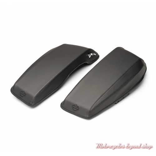 Protection de rabat de sacoche Harley-Davidson Street Glide et Road Glide, vinyle noir, 90202599 