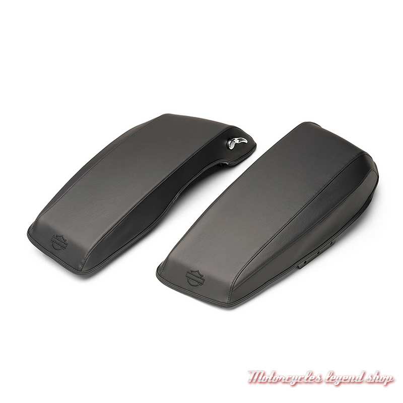 Protection de rabat de sacoche Harley-Davidson Street Glide et Road Glide, vinyle noir, 90202599 