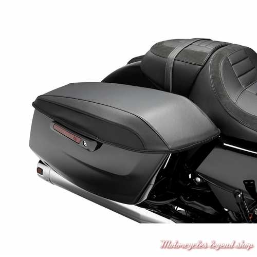 Protection de rabat de sacoche Harley-Davidson Street Glide et Road Glide, vinyle noir, visuel, 90202599 