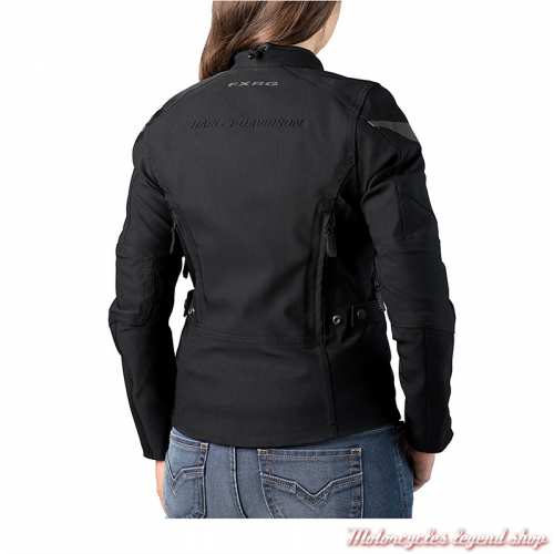 Blouson textile FXRG Triple Vent Harley-Davidson femme, noir, homologué, dos, 98266-19EW