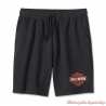 Short molleton Bar & Shield Harley-Davidson homme, noir, coton, polyester, taille élastique, 99197-24VM