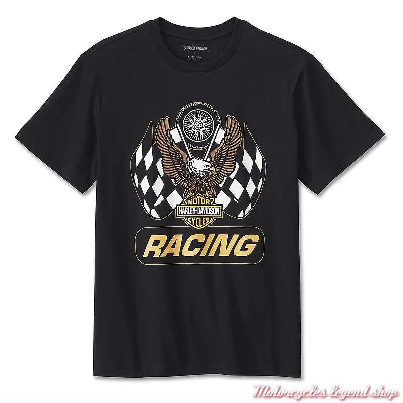 T-shirt Harley-Davidson Garçon 6-7 Ans – Orange, 100% Coton – Occasion TB E