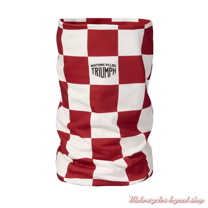 Tour de cou Cohen damier rouge/blanc Triumph, polyester, MTUS24208