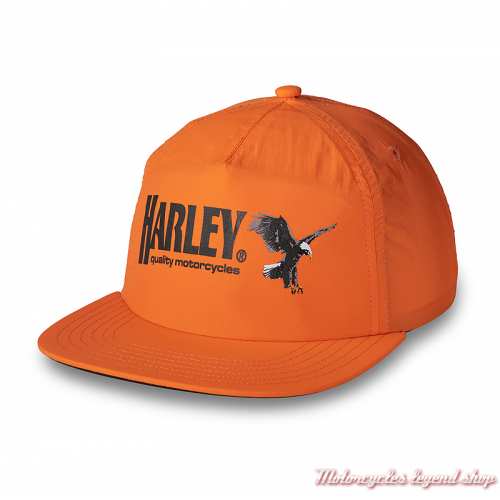 Casquette Rising Eagle Vintage Five Panel Orange Harley-Davidson homme