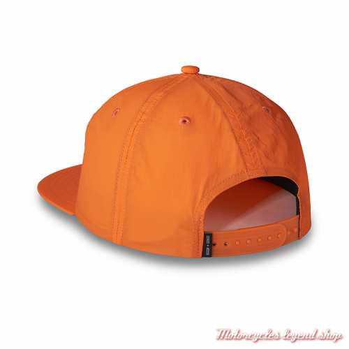 Casquette Rising Eagle Vintage Five Panel Orange Harley-Davidson hommer, nylon ,visière plate, dos, 97734-24VM