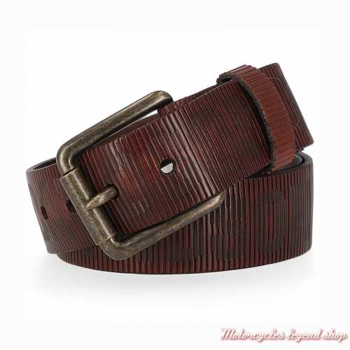 Ceinture cuir cognac Harley-Davidson homme