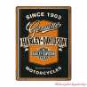 Plaque métal Genuine Motorcycles Ribbon Harley-Davidson
