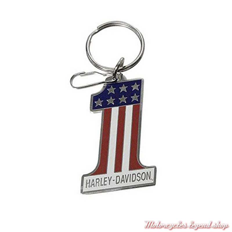 Porte-clés Moto Harley-Davidson En Polyester Brodé - Design Unique Et Durable - Idéal Cadeau Pour Motards