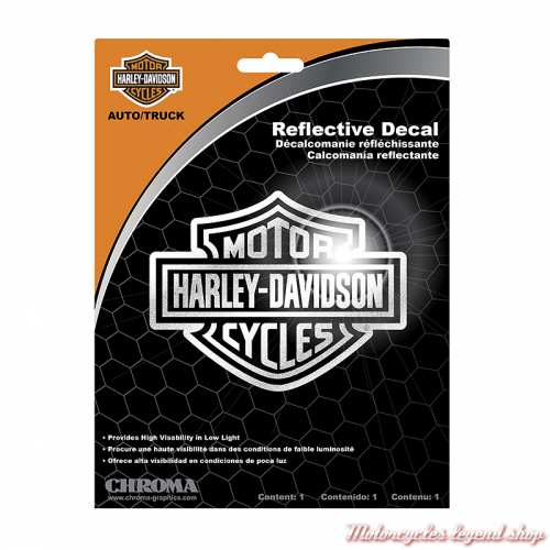 Sticker Bar & Shield Reflective Harley-Davidson