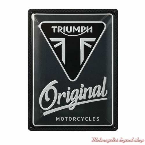 Plaque métal Original Motorcycles Triumph 30 x 40 cm MLMA24911