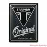Plaque métal Original Motorcycles Triumph 30 x 40 cm MLMA24911