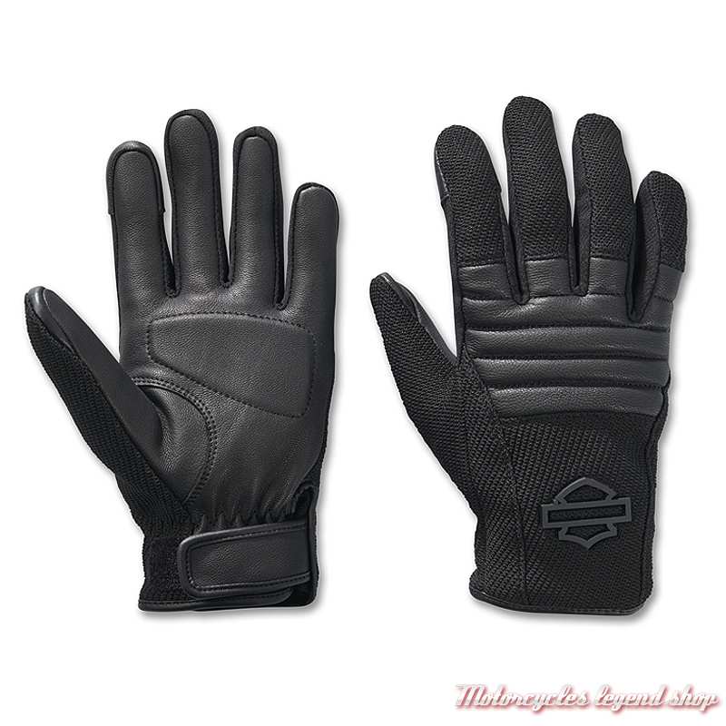 Gants unis en cuir - Femme (S/M) (Noir