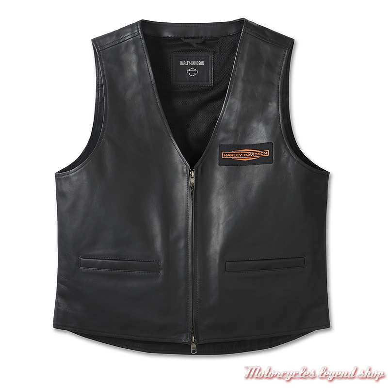 Gilet cuir City Limits Harley-Davidson homme Motorcycles Legend shop