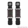 Clips bottes-pantalon cuir marron Harley-Davidson