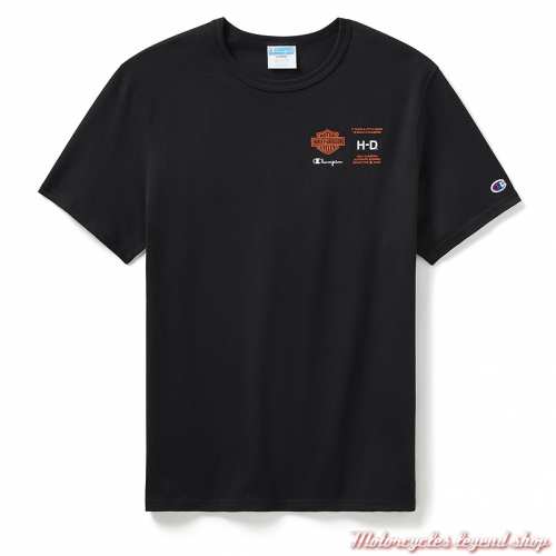 T- shirt Fanatic noir Champion x Harley-Davidson unisexe