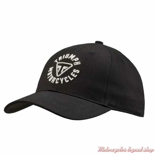 Casquette Scott black Triumph brodé, réglable, coton, MCAS25206