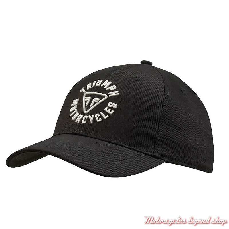 Casquette Scott black Triumph brodé, réglable, coton, MCAS25206