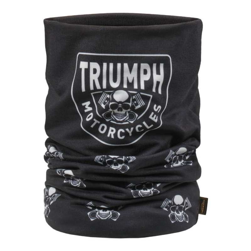 Tour de cou Piston Rich Triumph skull, noir, polyester, MTUS25405