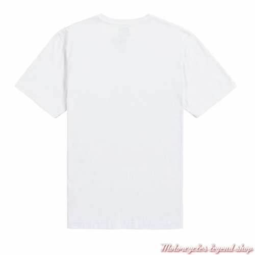 Tee-shirt Racing blanc homme Triumph, manches courtes, coton, dos, MTSS25118